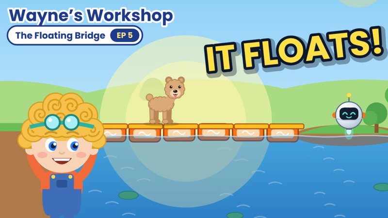 Episode 5 thumbnail: Bruce on a floating bridge of hollow blocks